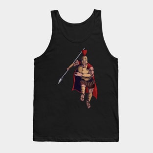 Spartan Warrior run to war Tank Top